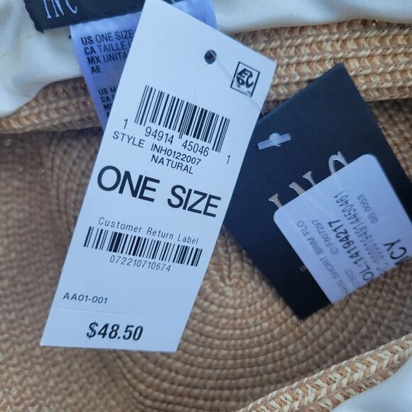 WOMEN'S INC Adjustable Fit Band Hat. Style INH0122007. New With Tags $48 - Picture 8 of 9